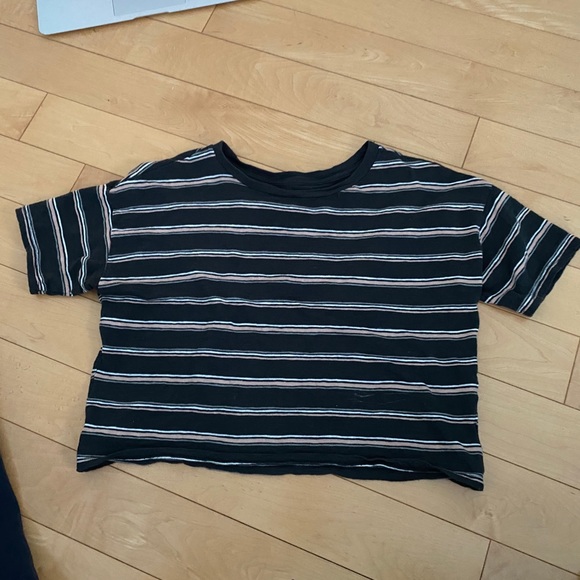 Cropped striped tee - Picture 2 of 5